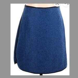 Blue Tweed Mini Skirt - Banana Republic